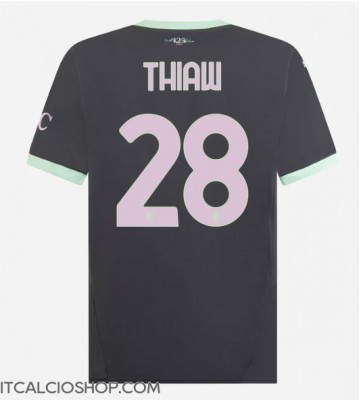 AC Milan Malick Thiaw #28 Terza Maglia 2024-25 Manica Corta
